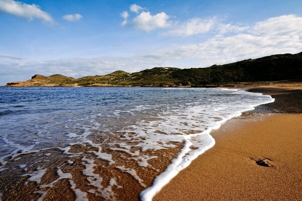 Sandy beach by the sea