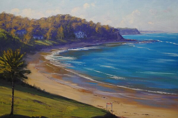 Sea beach. Bright colors of nature
