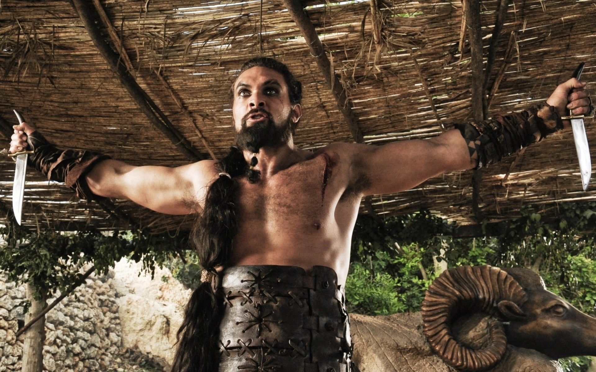 Khal Drogo Hal Drogo Jason Momoa winter is coming Game of Thrones A Song of Ice and Fire actor