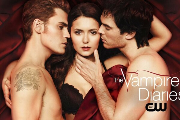 Diarios de vampiros. Stefan, Elena y Damon