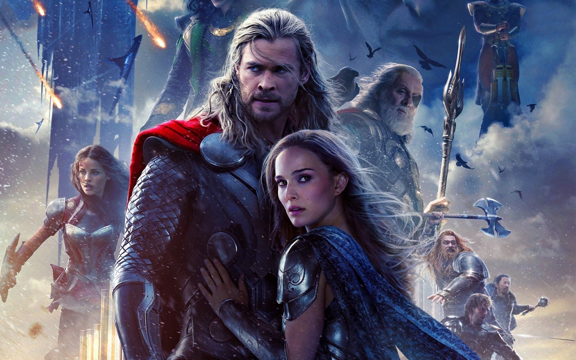 gwiazdy aktorki akcja chris hemsworth fantasy komiksy natalie portman superbohaterowie aktorzy thor