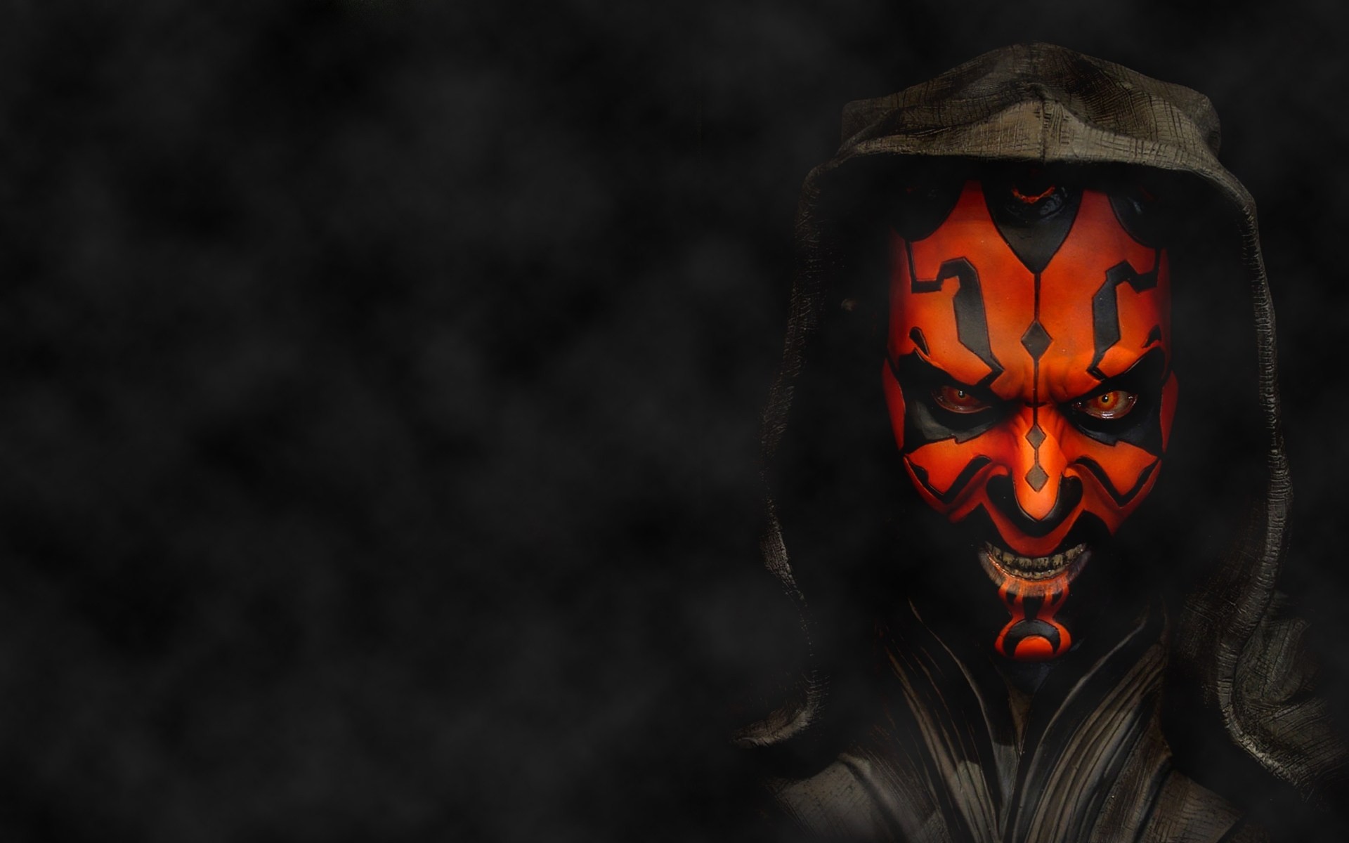 star wars jeux fond noir vue darth maul cinéma