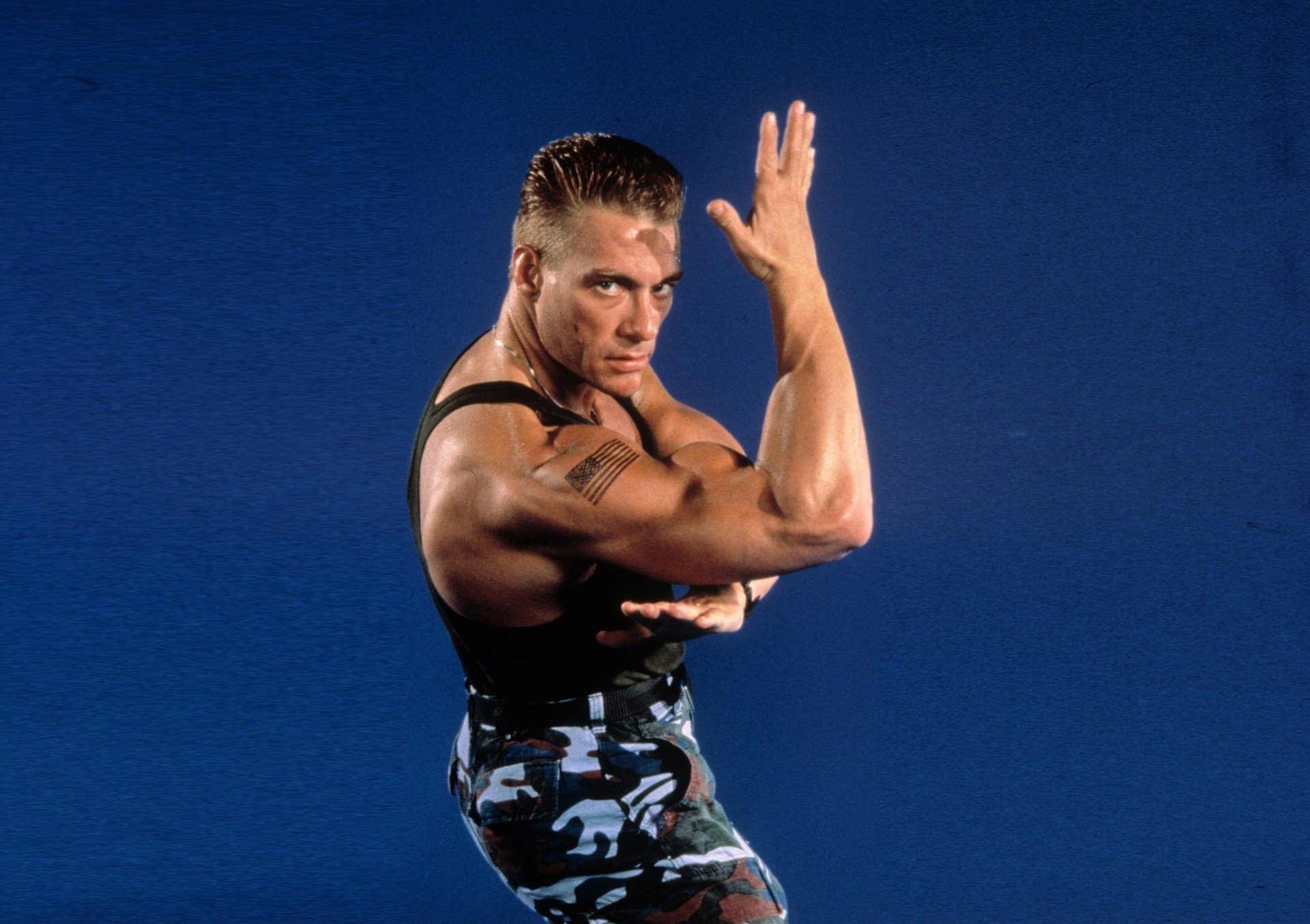 mann jean-claude van damme hintergrund athlet schauspieler