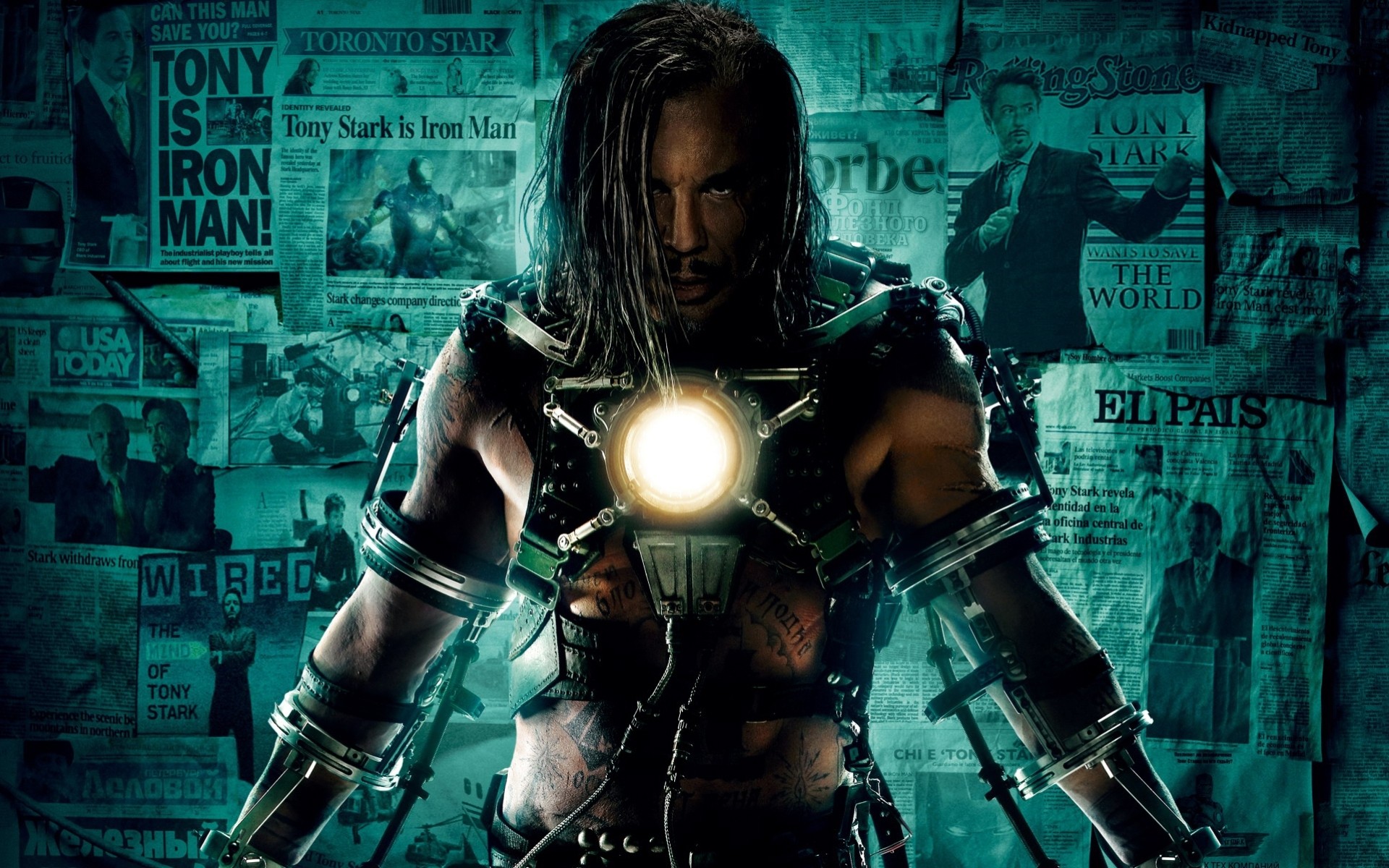 mickey rourke energía iron man 2 periódicos iron man