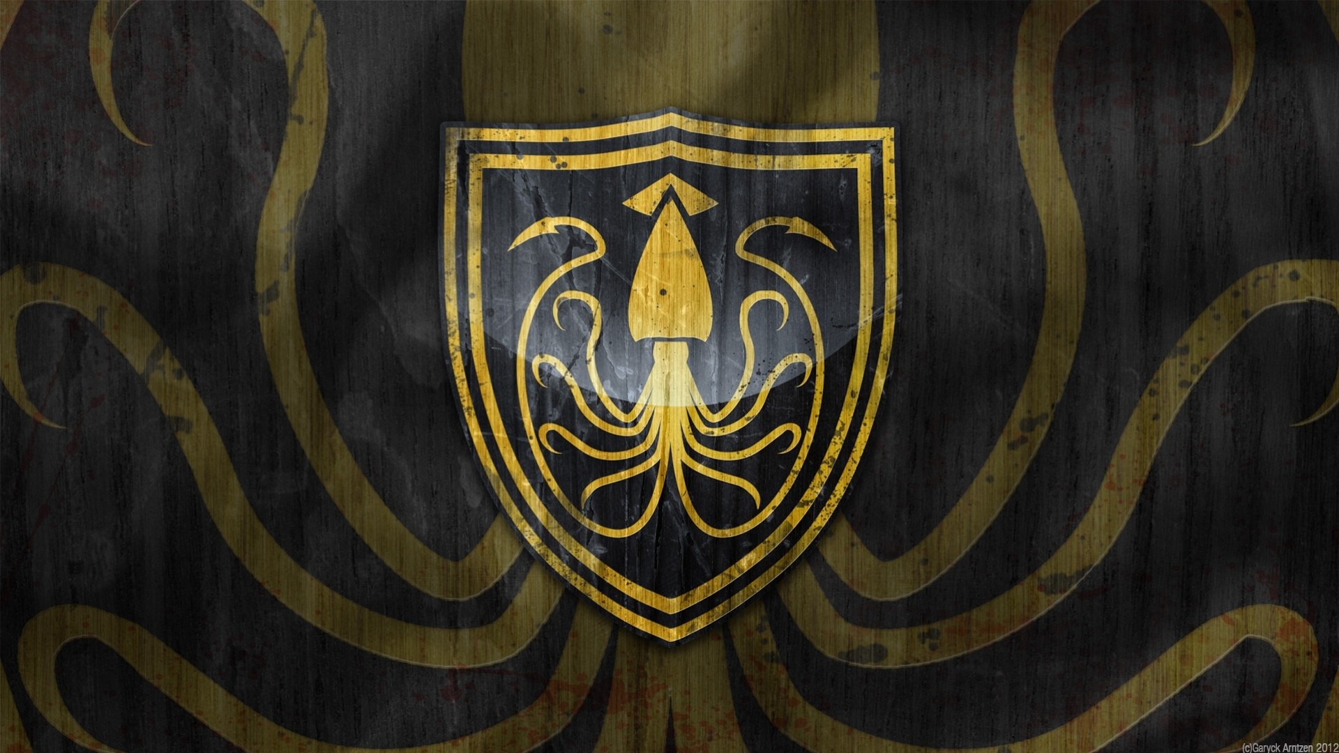 série blason greyjoy game of thrones poulpe livre chanson de glace et de feu