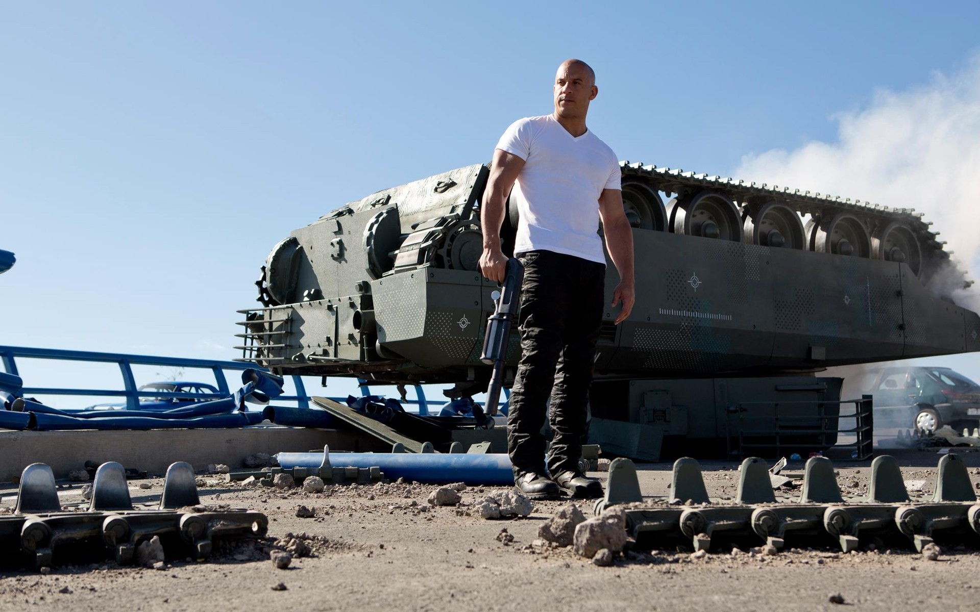 dominic torreto rápido rápido y furioso 6 vin diesel tanque cielo película actor