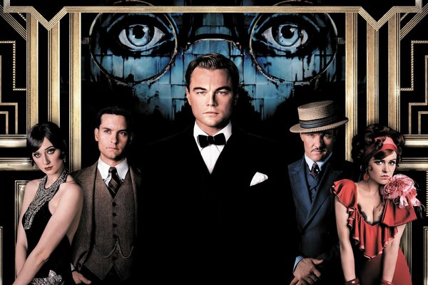 El gran cartel de Gatsby con DiCaprio