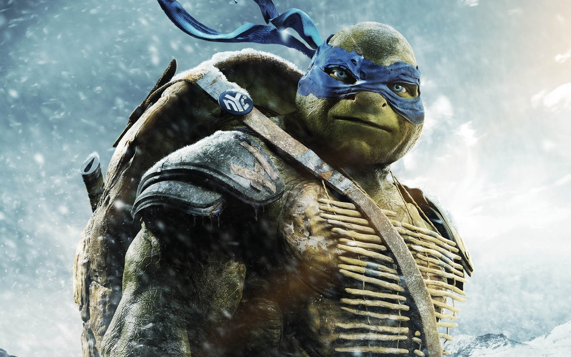 weapon leonardo teenage mutant ninja turtles views snow blue eyes fiction raphael