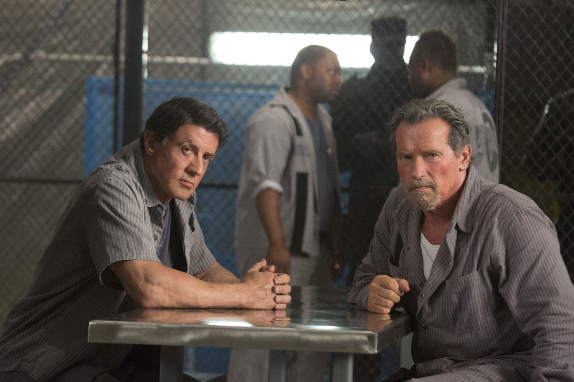 arnold schwarzenegger schauspieler stimmung sylvester stallone fluchtplan escape plan