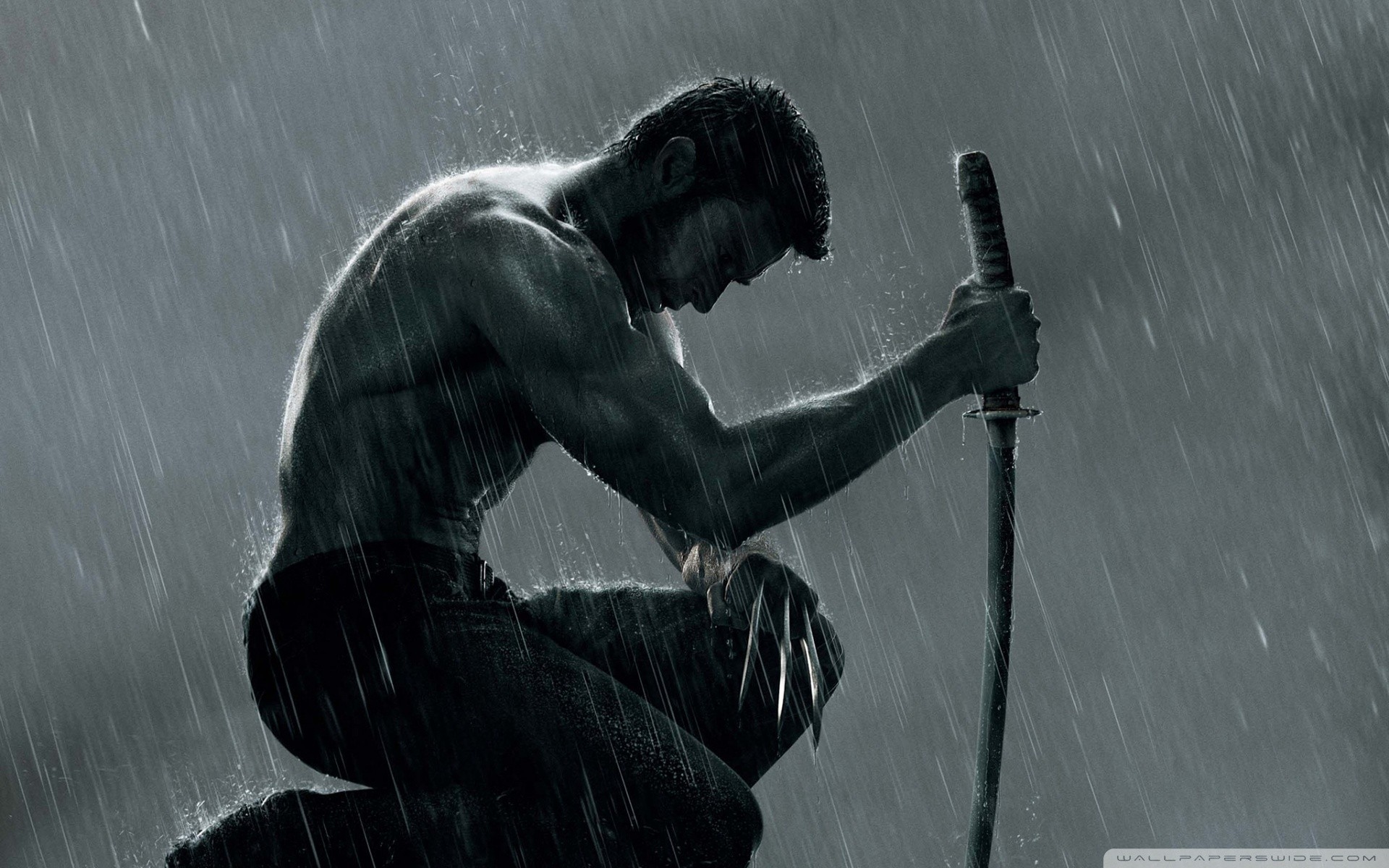 x-men pluie hugh jackman wolverine super-héros marvel