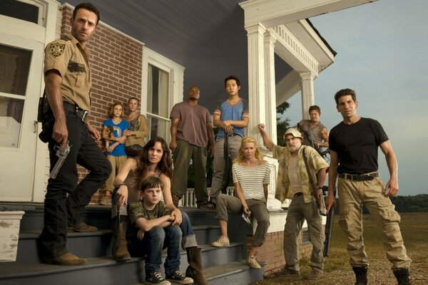 Foto delle riprese del film The Walking Dead