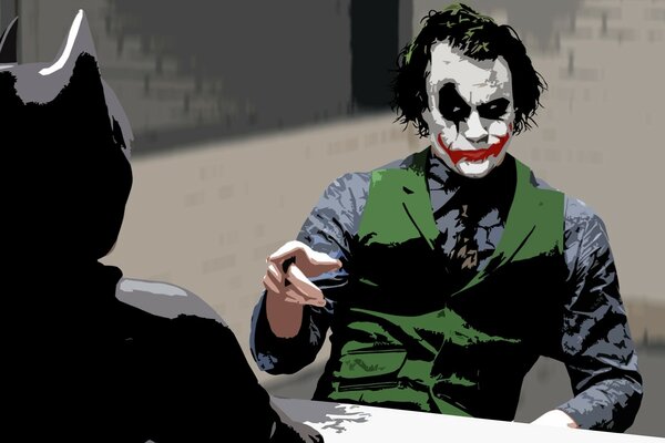 Heath Ledger nel ruolo del Joker