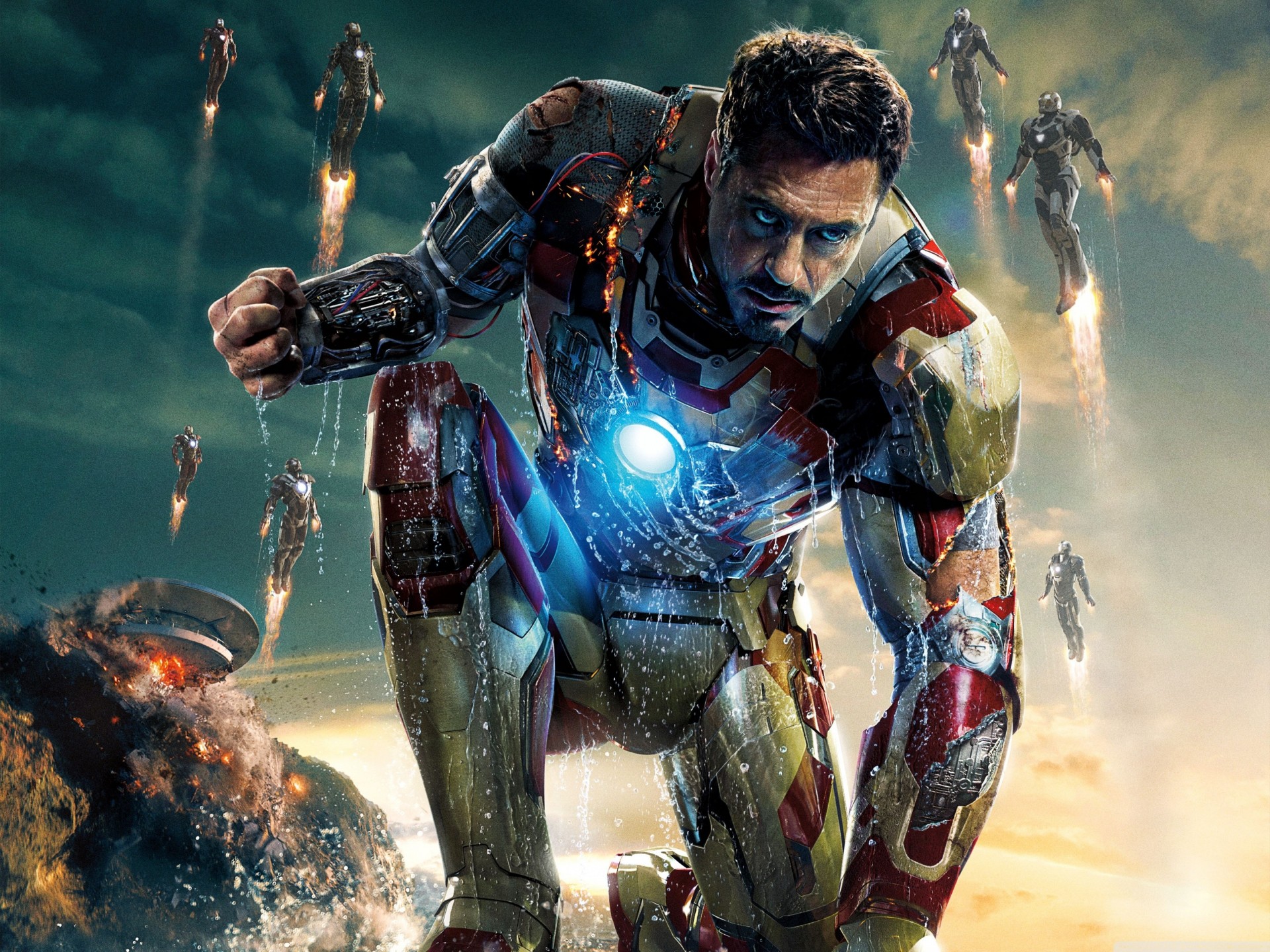 superheld film iron man 3 rüstung 2013 robert downey film