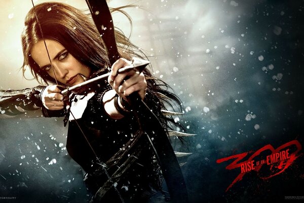 Eva Green shoots an arrow