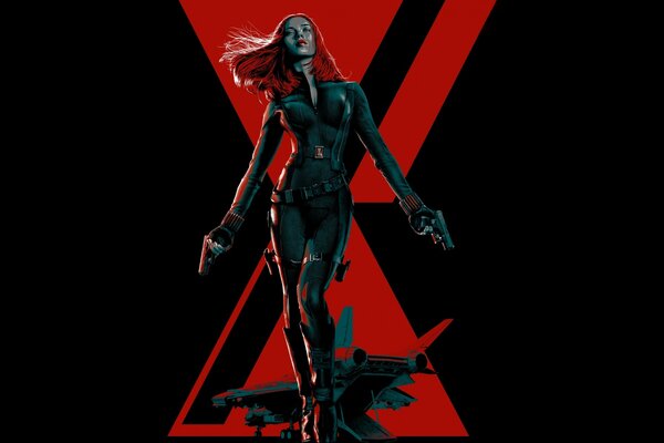 Advertising of the movie Black Widow 