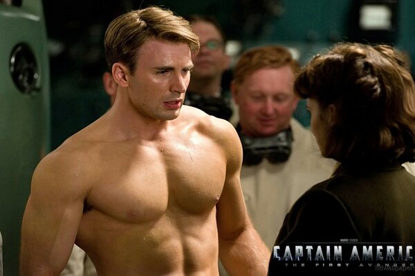 Torse nu de Captain America