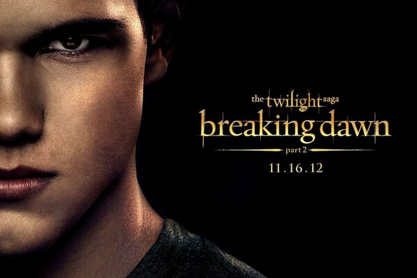 Poster of the character Jacob Black from the movie Twilight. The saga. Dawn: Part 2 