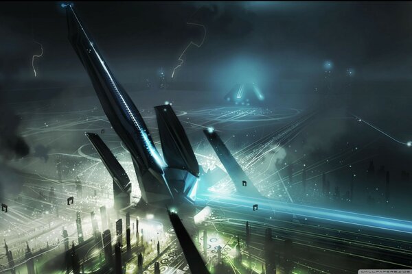 Concept art per il film Tron