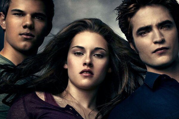 Bella Swan and Edward Cullen as vampires