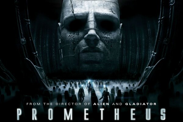 Gloomy poster for the movie Prometheus