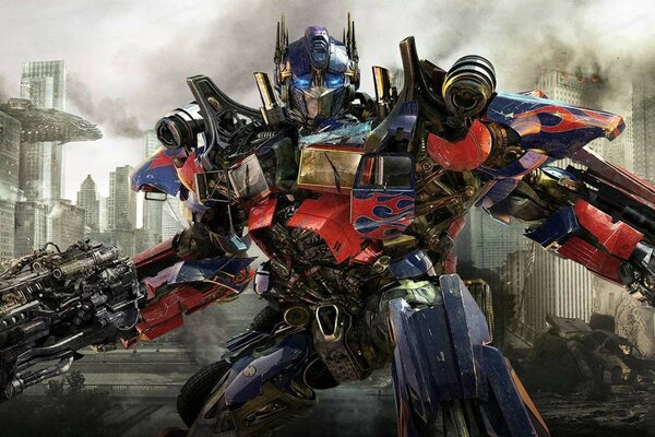 Optimus Prime is ready to defend himself