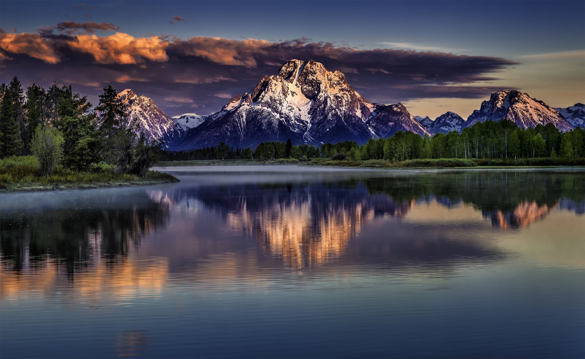 lake mountain landscape