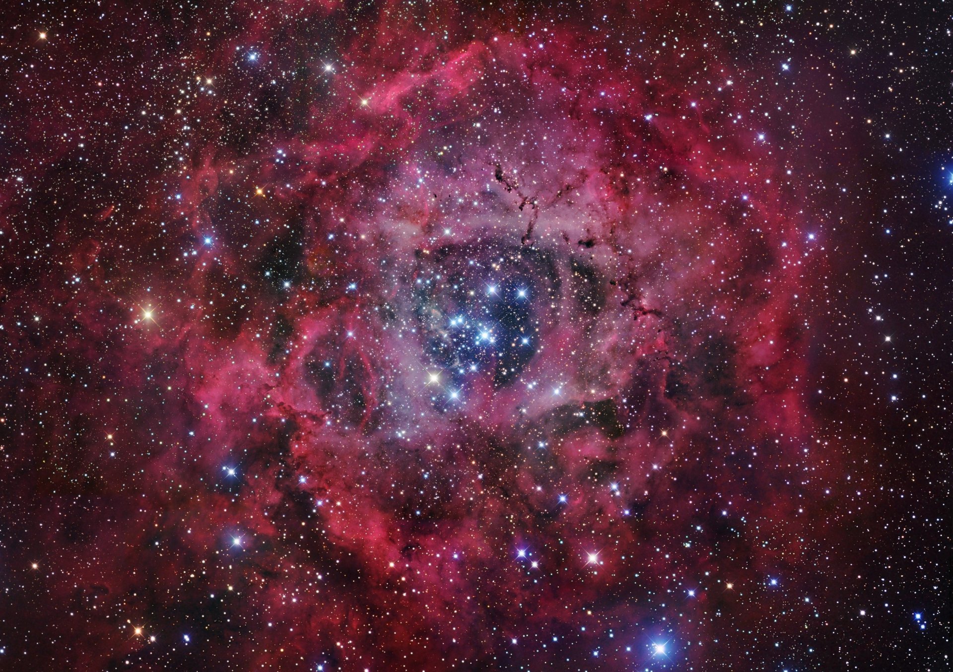 nebula rosette nebula star