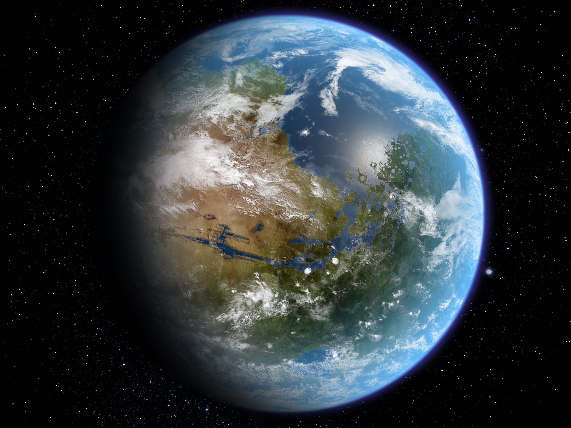 mars planet star ocean atmosphere life