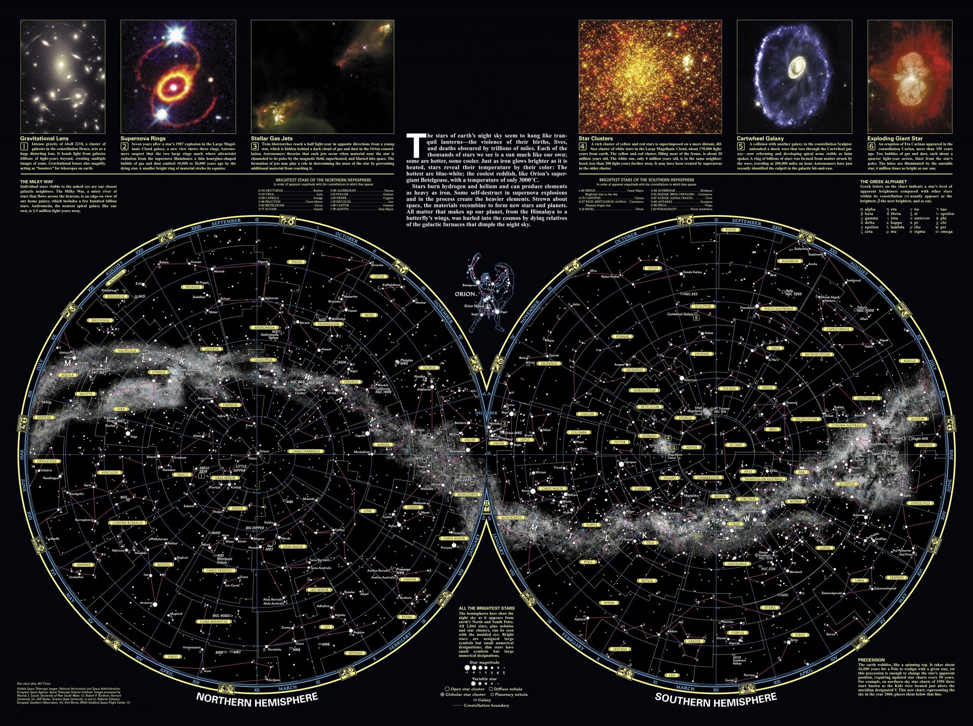 card constellations sky science