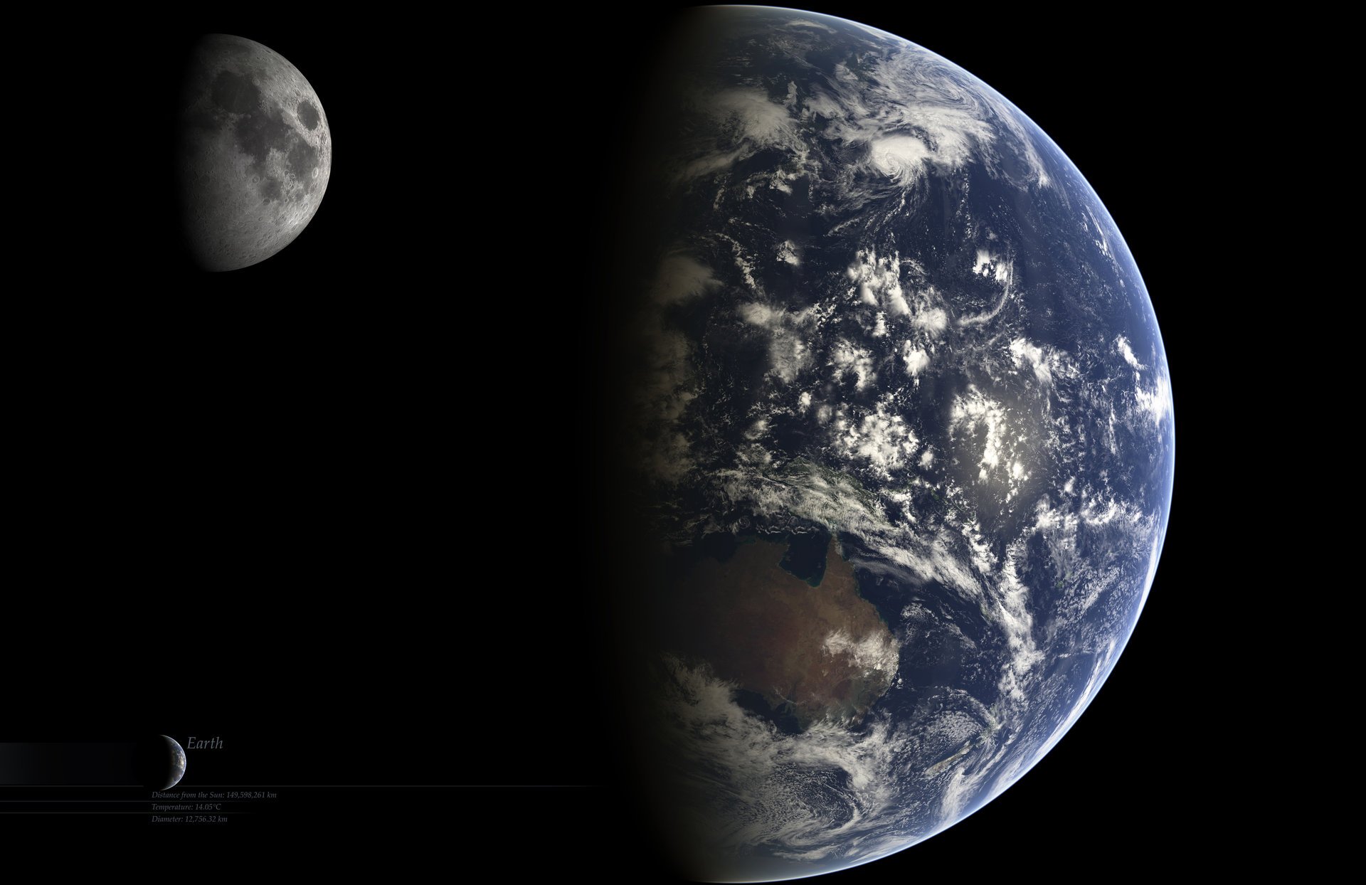 terre lune moon earth