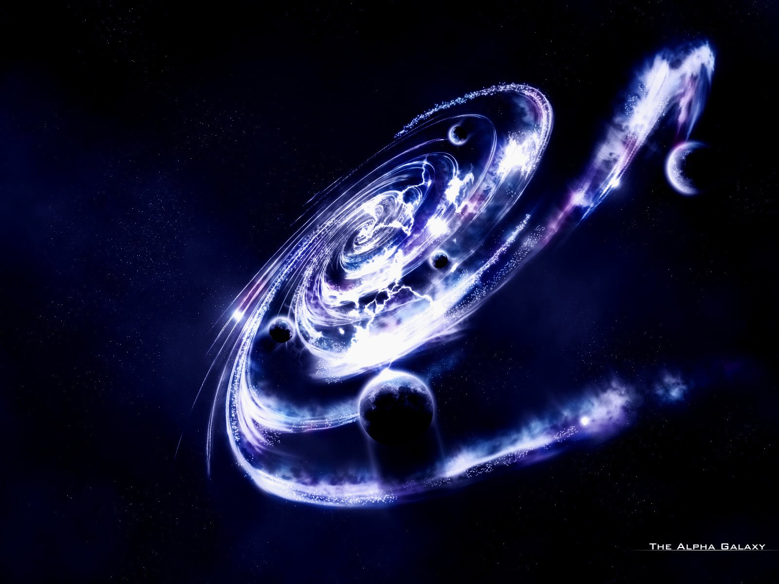 galaxie spirale planeten