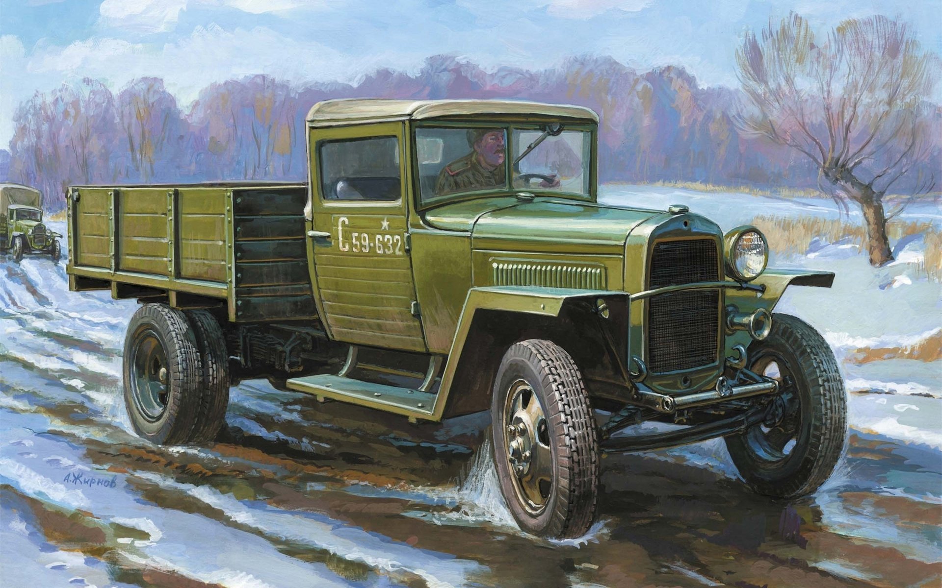 sovietico esercito gaz-mm mezzo auto