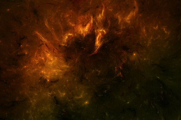 Cosmo-nebulosa in fiamme nella nebulosa delle stelle