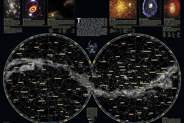 La science a capturé l espace et a créé une carte des constellations