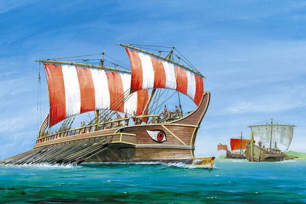 Greek Trier warship