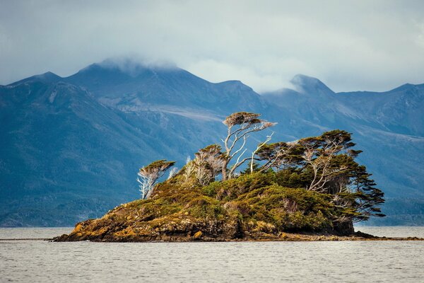 A beautiful island in the middle of the sea