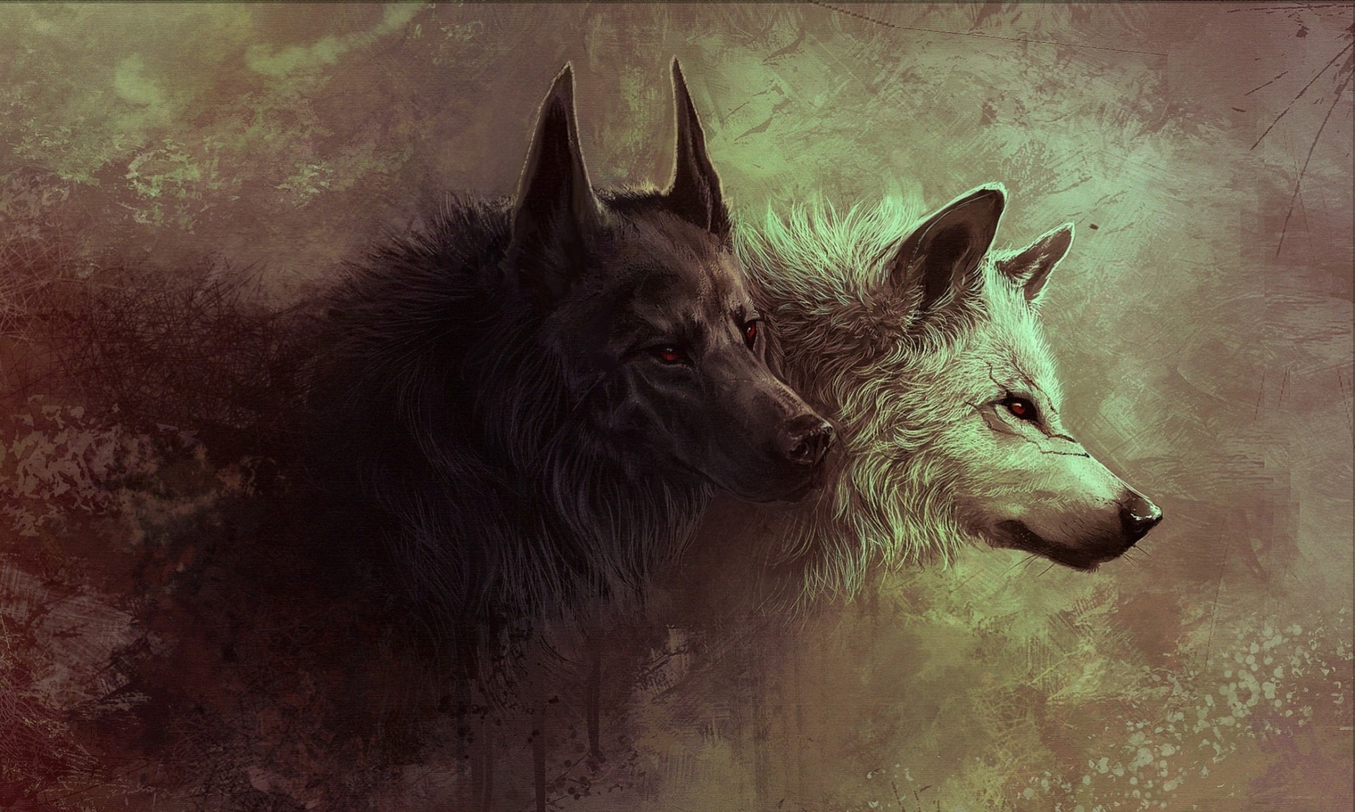 lobo arte animales