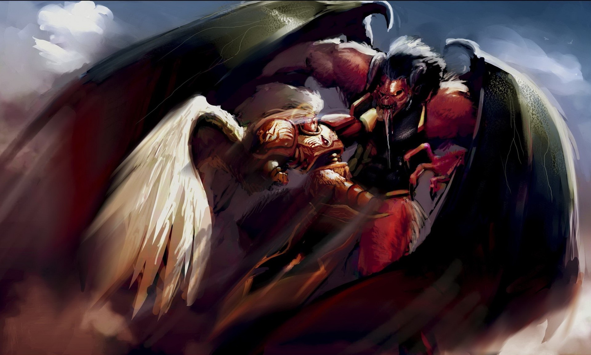 warhammer 40k sanguinius bloodthirster fight demon primarch