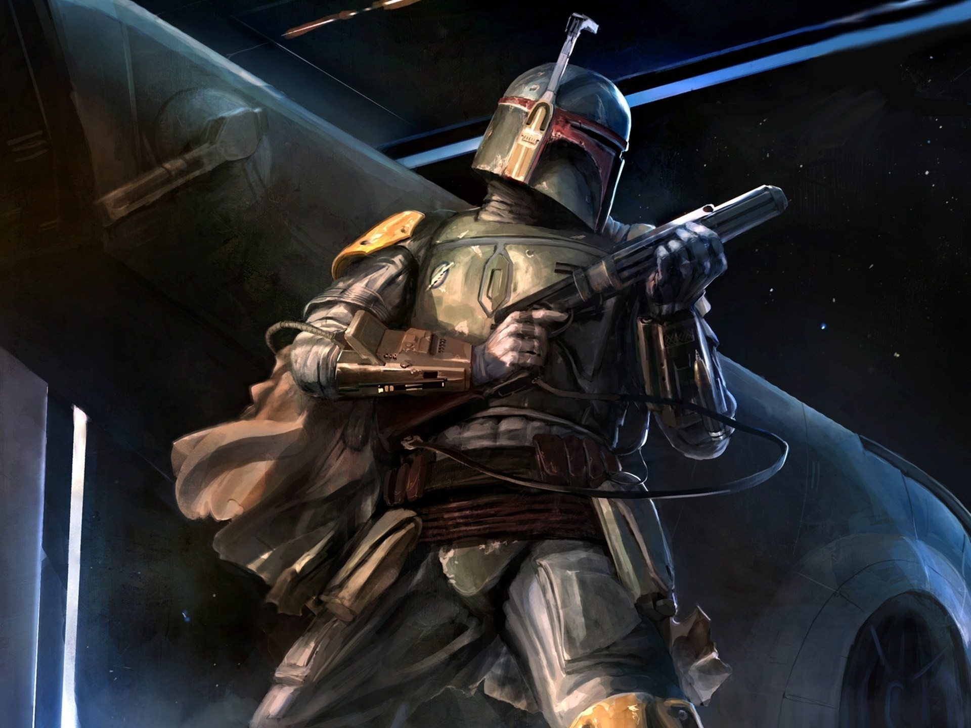 star wars kunst arbeit boba fett fantasien