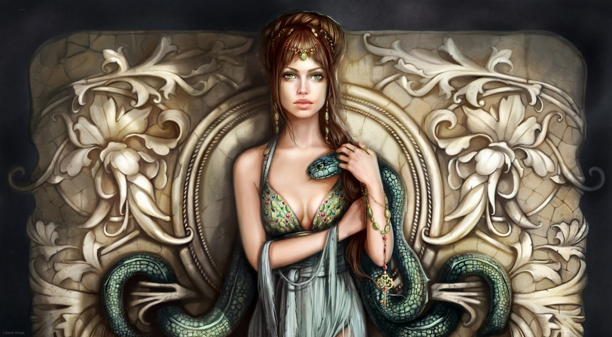 fille serpent