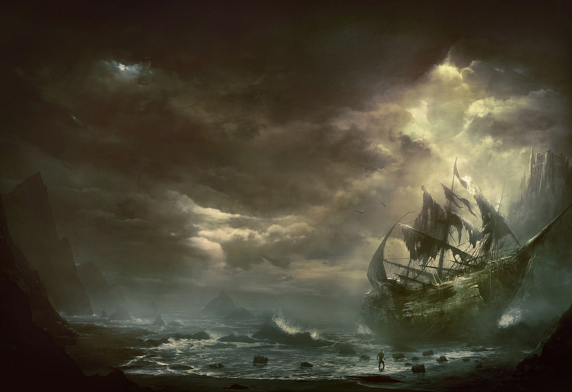 art shipwreck shipwreck ship clouds sea ministry of emergency situations sailboat mountain