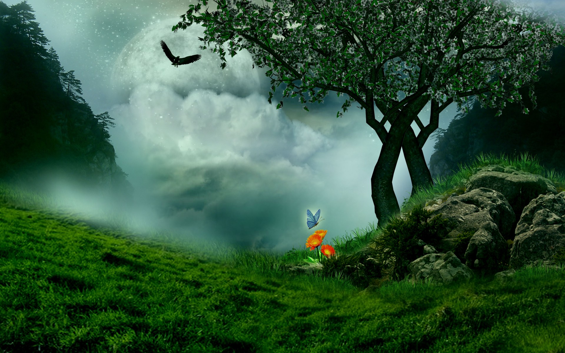 fiction art paysage 3d