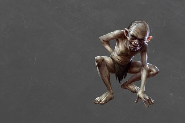 Der Herr der Ringe ist ein nackter Gollum