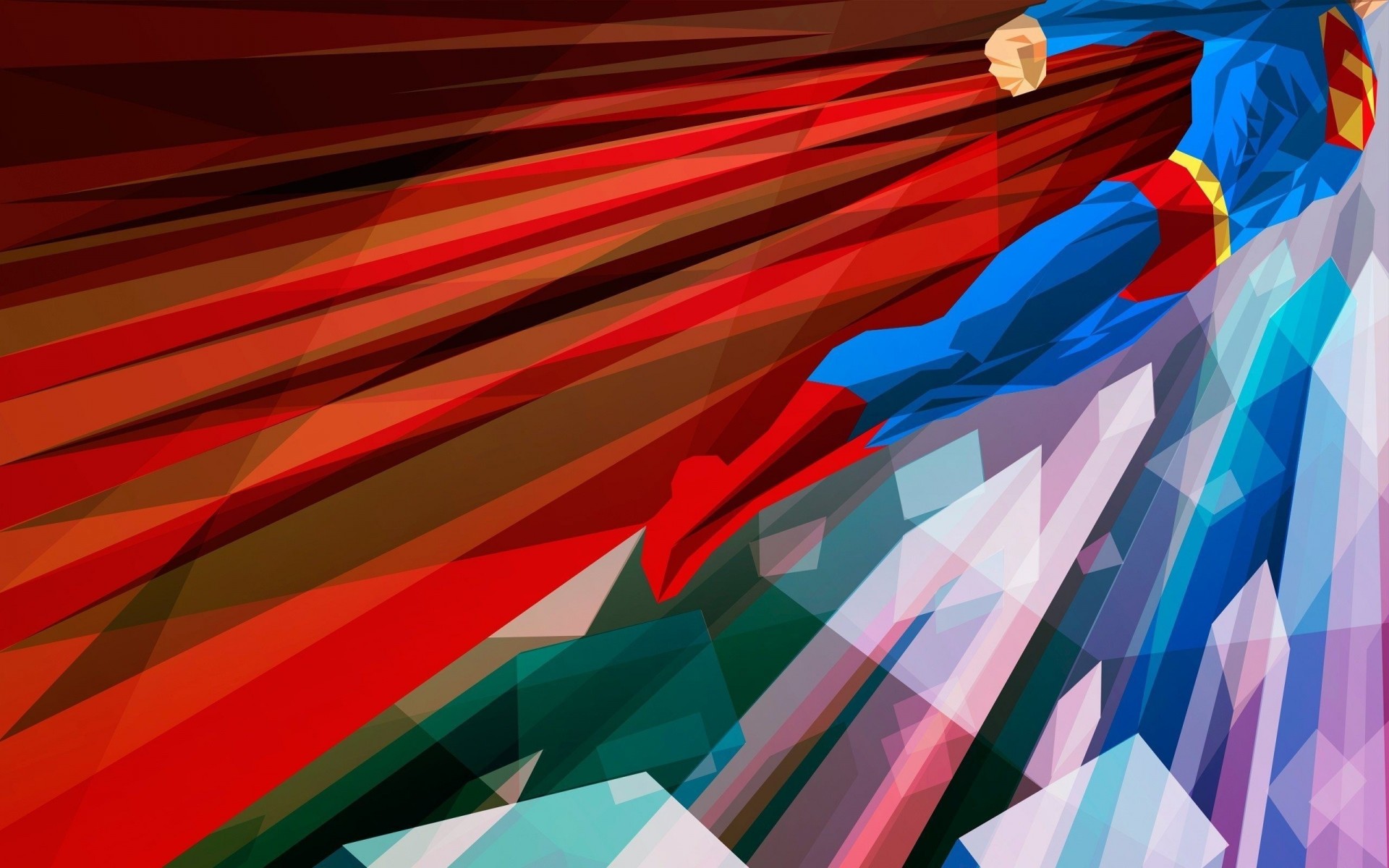 arte digitale supereroe fantasia superman disegno