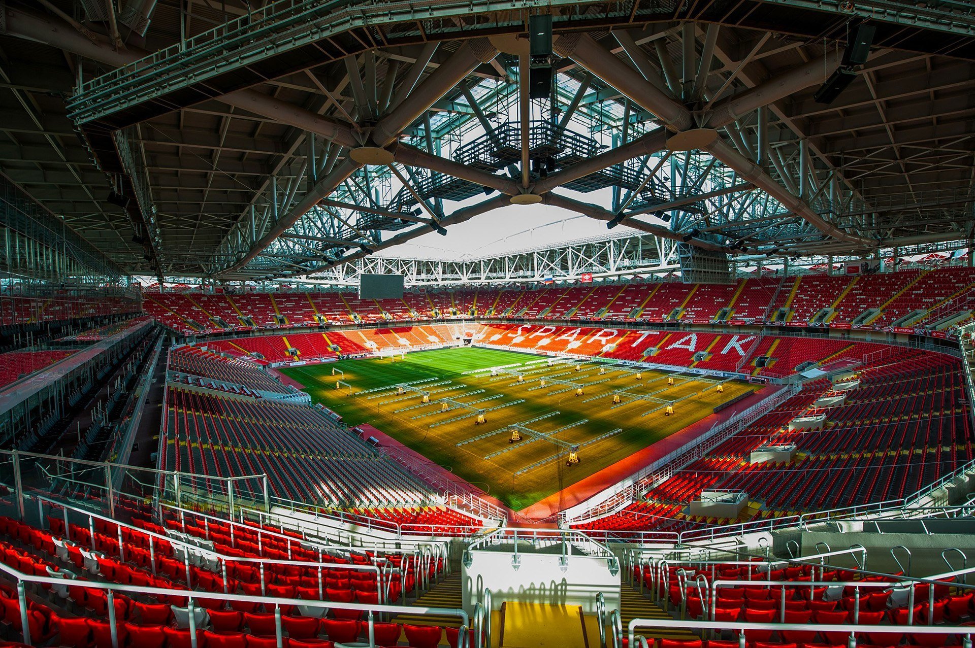 open arena spartak stadium football the field turf