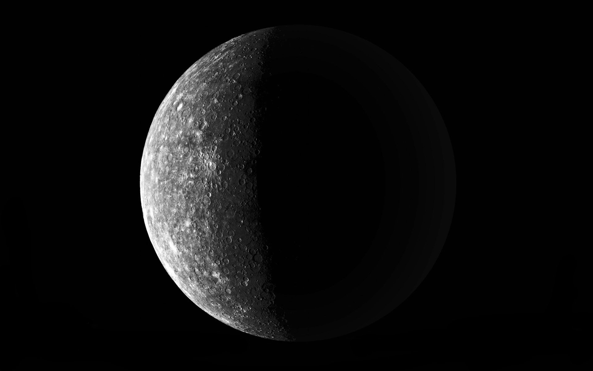 moon black crater