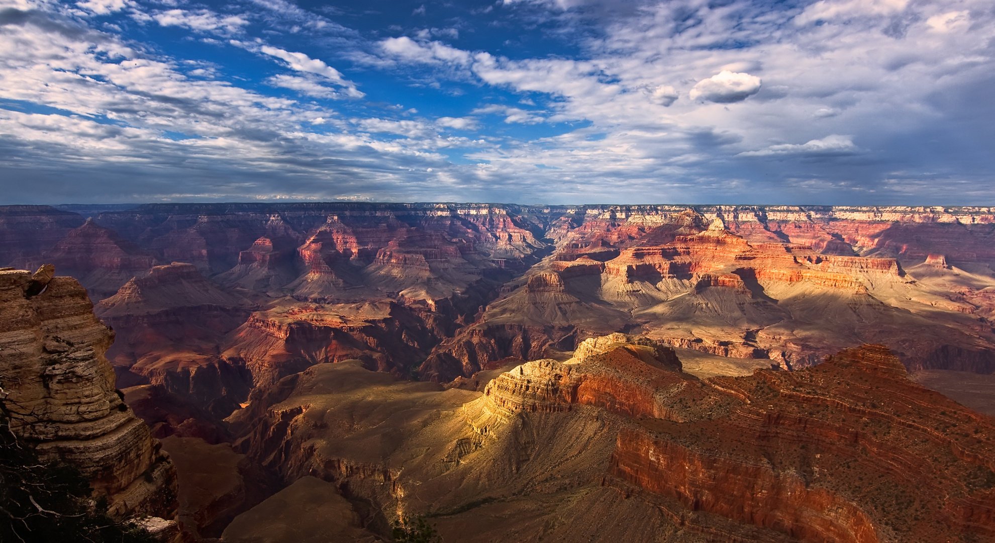 canyon nuvole distesa cielo rocce