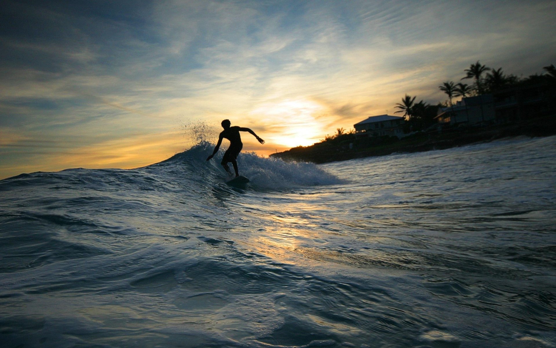 surfing mężczyzna woda fala