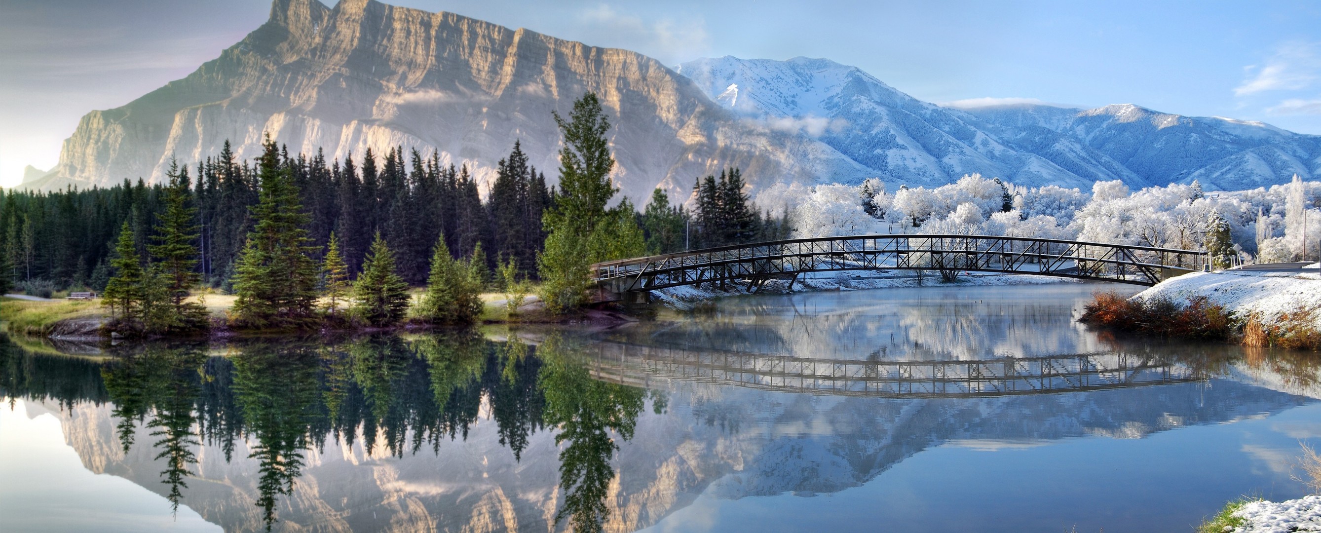 ummer bridge winter contrast