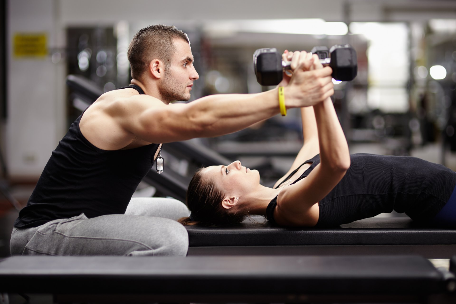 entrenador personal actividad física gimnasio